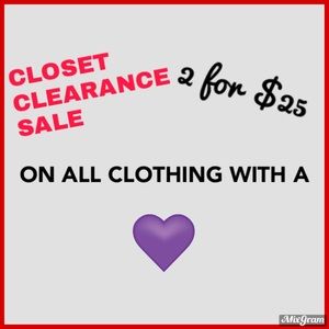 Closet Sale